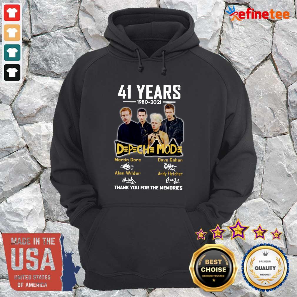 Nice 41 Years 1980 2021 D P CH MOD Thank You For The Memories Signatures Hoodie 41 Years 1980 2021 D P CH MOD Thank You For The Memories Signatures Hoodie