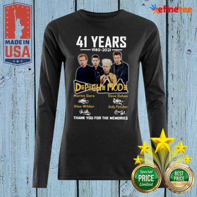 Nice 41 Years 1980 2021 D P CH MOD Thank You For The Memories Signatures Long-sleveed