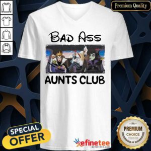 Official Bad Ass Aunts Clubs Villains Disney V-neck