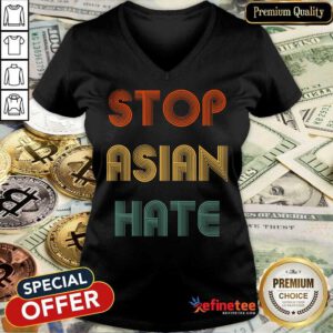 Official Stop Asian Hate Overjoyed V-neck