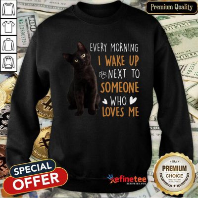 Original Black Cat Loves Me Great 5 Sweatshirt