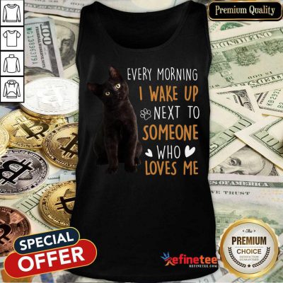 Original Black Cat Loves Me Great 5 Tank Top