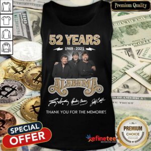Pretty 52 Years 1969 2021 Alabama Enthusiastic Tank Top