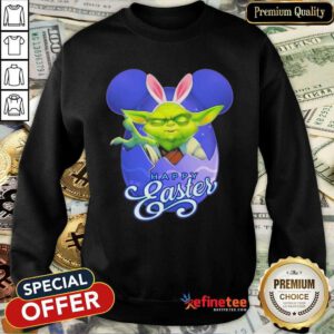 Pretty Bunny Master Yoda Disney Happy Easter Day 2021 Sweatshirt