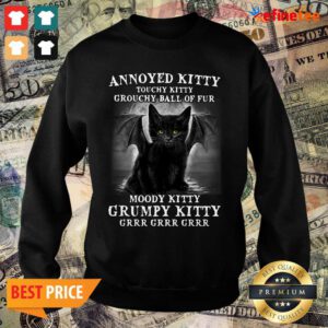 Pro Annoyed Kitty Touchy Kitty Grouchy Ball Of Fur Moody Kitty Grumpy Kitty Grrr Grrr Grrr Sweater
