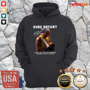 Pro Kobe Bryant 1978 2020 Thank You For The Memories The Mamba The Myth The Legend Signature Hoodie