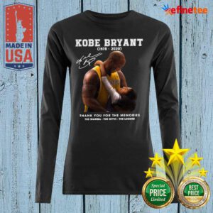 Pro Kobe Bryant 1978 2020 Thank You For The Memories The Mamba The Myth The Legend Signature Long-sleveed