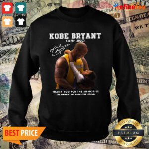 Pro Kobe Bryant 1978 2020 Thank You For The Memories The Mamba The Myth The Legend Signature Sweater