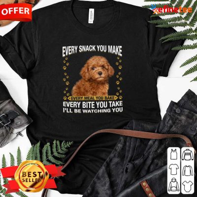 Pro Poodle Every Snack You Make Every Meal You Bake Every Bite You Take I’ll Be Watching You Ladies-tee