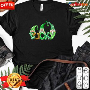 St Patrick's Day Lucky Gnome Ladies-tee