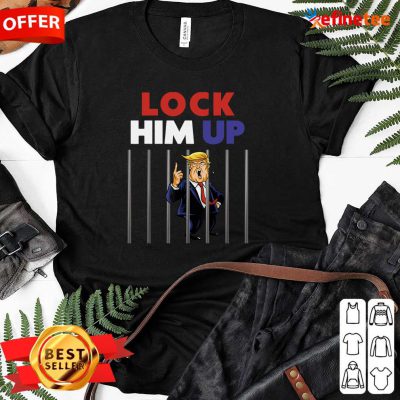 Super Nice Anti Trump Lock Him Up Ladies-tee