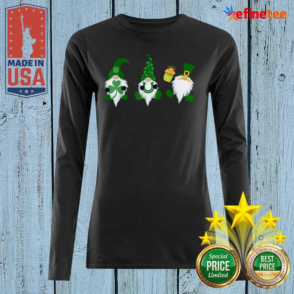 Three Gnomes Happy Patrick's Day Beer Long-sleveed Three Gnomes Happy Patrick's Day Beer Long-sleveed