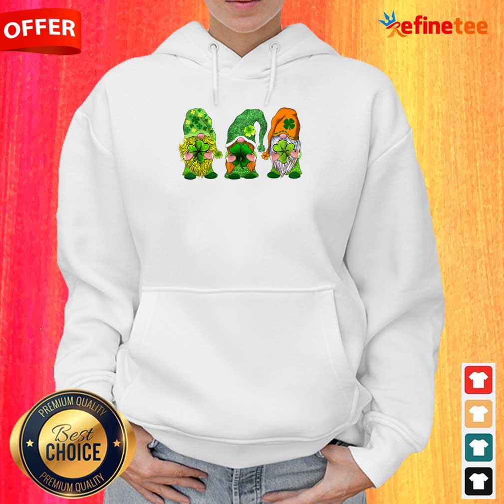 Three Gnomes Happy St Patrick’s Day Hoodie Three Gnomes Happy St Patrick’s Day Hoodie