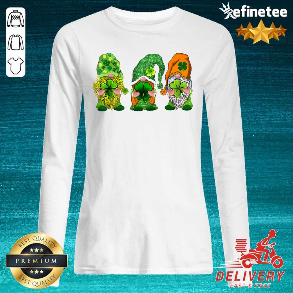 Three Gnomes Happy St Patrick’s Day Long-sleveed Three Gnomes Happy St Patrick’s Day Long-sleveed