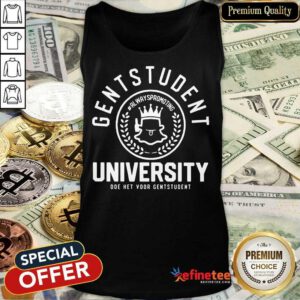 Top Gentstudent Promoting University Student Amused 78 Tank Top