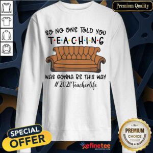 Vip Teaching Was Gonna Be This Way 2021 Teacher Life Sweatshirt