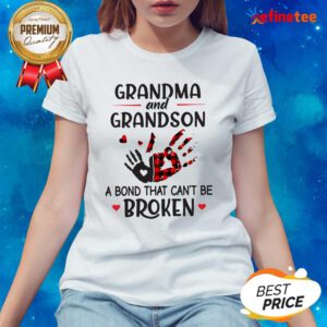 Wonderful Grandma And Grandson A Bond That Cant Be Broken Ladies-tee