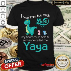 Awesome I Never Knew How Much Love Yaya Saurus Shirt