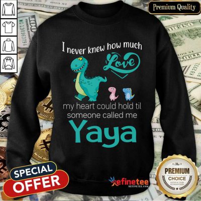Awesome I Never Knew How Much Love Yaya Saurus Sweatshirt