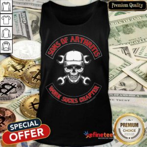 Awesome Skull Sons Of Arthritis Works Sucks Chapter Tank Top