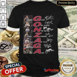 Ecstatic Gonzaga Basketball All Team Signature Shirt