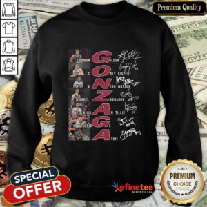 Ecstatic Gonzaga Basketball All Team Signature Sweatshirt