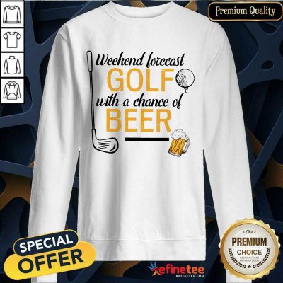 Golf With A Chance Of Beer Sweatshirt