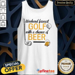 Golf With A Chance Of Beer Tank Top