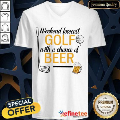 Golf With A Chance Of Beer V-neck