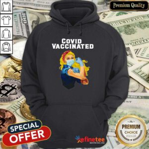Good Covid Vaccinated Nurse Plus Strong Girl Hoodie