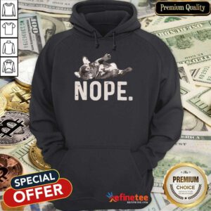 Good Nope Lazy French Bulldog Hoodie