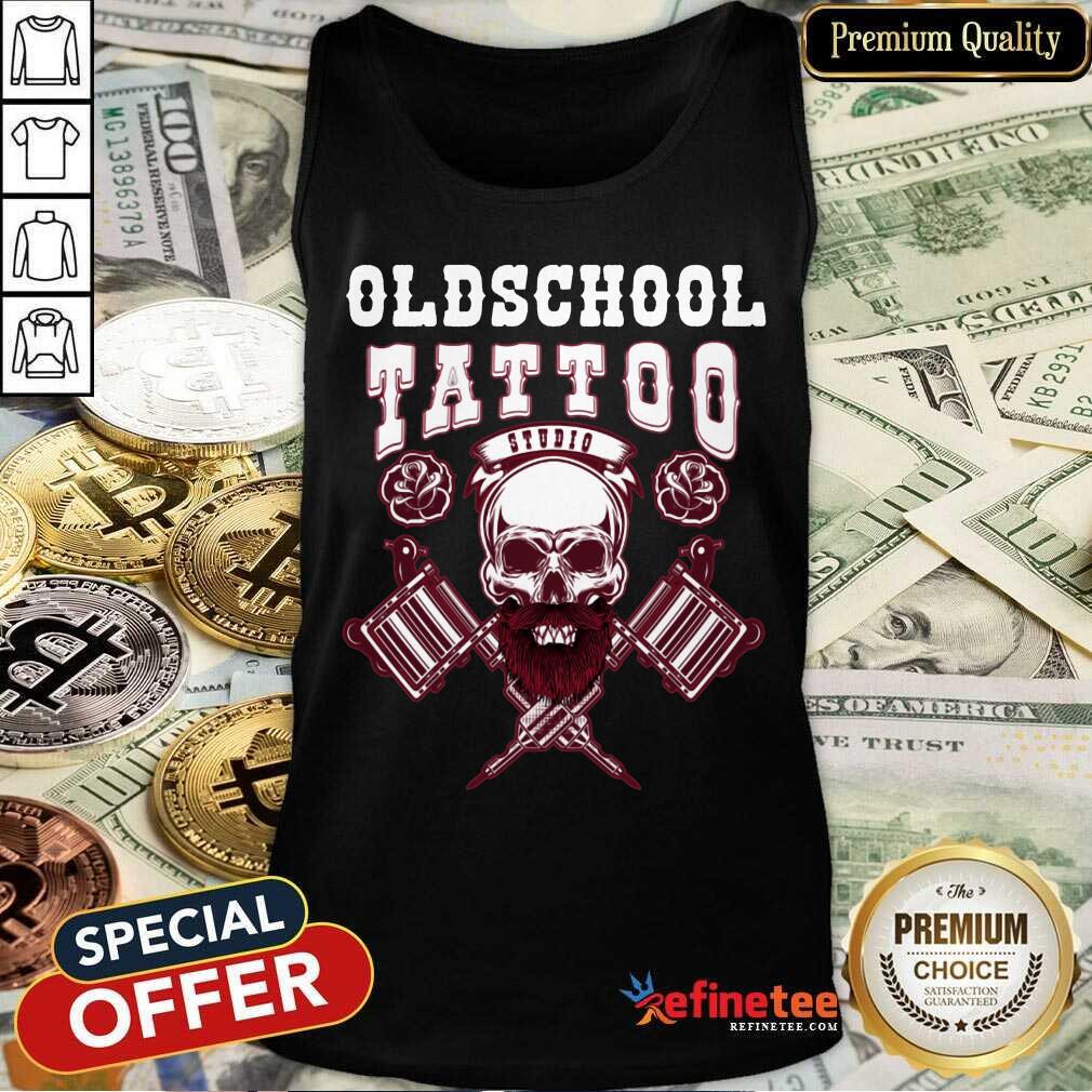 Good Old School Tattoo Studio Skull Tank Top Good Old School Tattoo Studio Skull Tank Top
