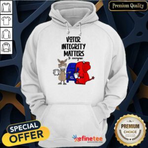 Good Socialdudtees Voter Integrity Matters To Everyone Hoodie