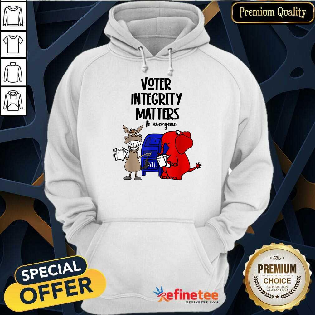 Good Socialdudtees Voter Integrity Matters To Everyone Hoodie Good Socialdudtees Voter Integrity Matters To Everyone Hoodie