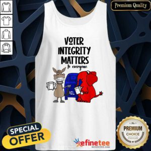 Good Socialdudtees Voter Integrity Matters To Everyone Tank Top