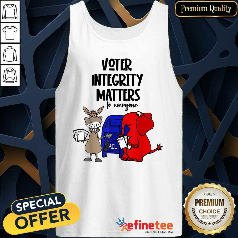 Good Socialdudtees Voter Integrity Matters To Everyone Tank Top Good Socialdudtees Voter Integrity Matters To Everyone Tank Top