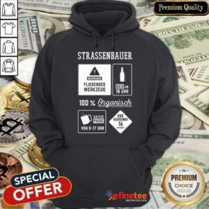 Good Strassenbauer Warnung Bier 100% Organisch Kaffee Usk Hoodie