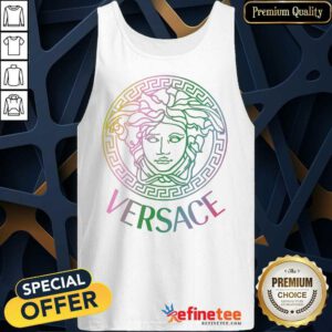Happy Versace Logo Color Tank Top