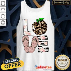 Love Apple Leopard Tank Top