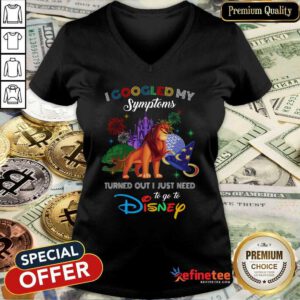 Nice Lion King I Googled My Symptoms Disney V-neck