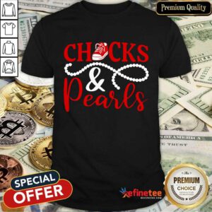 Original Red Chucks And Pearls 2021 Shirt
