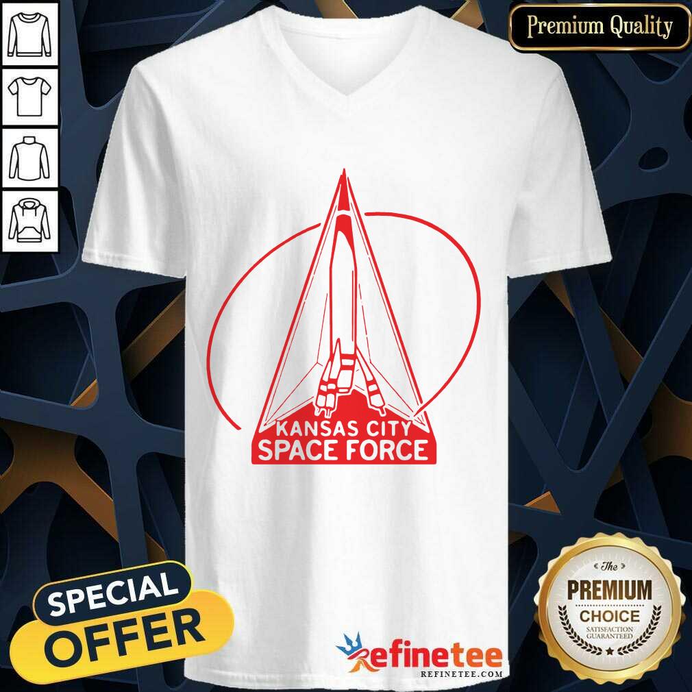 Perfect Kansas City Space Force V-neck Perfect Kansas City Space Force V-neck