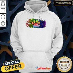 Premium Pisces Dog Paw Color Hoodie