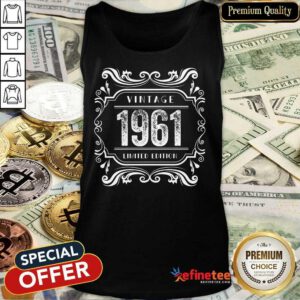 Premium Vintage 1961 Birthday Limited Edition Tank Top