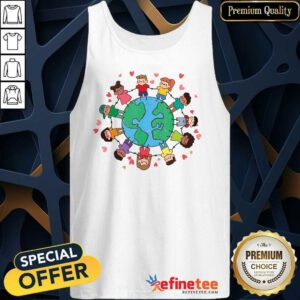 Pretty Earth Day Children Around The World 2021 Tank Top