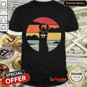 Pretty Llama Wear Glasses Vintage Shirt