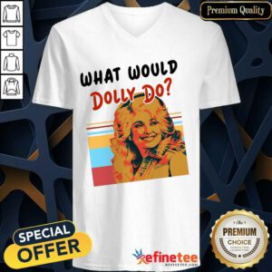 Pretty What Would Dolly Do V-neck