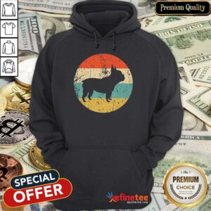 Top French Bulldog Retro 2 Hoodie