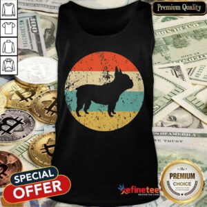 Top French Bulldog Retro 2 Tank Top