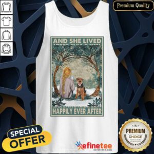 Top Welsh Terrier And She Lived Happily Ever After Poster Tank Top